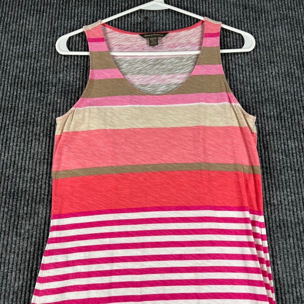 Tommy Bahama Dress Womens‎ XS Extra Small Pink Striped Cover Up Beach Outdoor